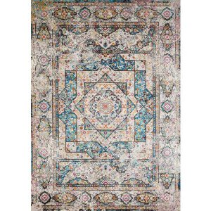 Homeroots.co 370907 22 X 36 Multicolor Olefin  Polyester Accent Rug