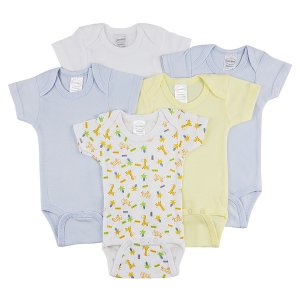 Bambini CS_0296M Bambini Short Sleeve One Piece 5 Pack