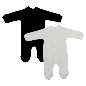 Bambini 515WS1D1 Bambini Interlock Black And White Closed-toe Sleep  P