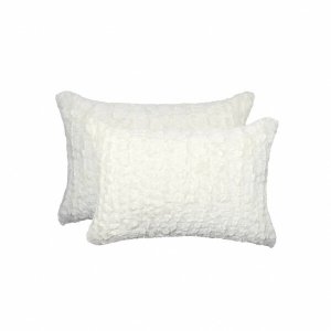 Homeroots.co 317200 12 X 20 X 5 Ivory Mink, Faux - Pillow 2-pack