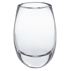 Homeroots.co 375842 8 Mouth Blown Polish Oval Thick Walled Vase