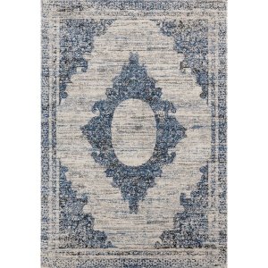 Homeroots.co 372047 22 X 36 Cream Polypropylene Accent Rug