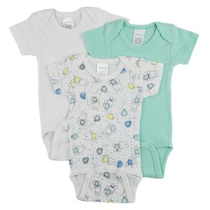 Bambini CS_0241L Bambini Short Sleeve One Piece 3 Pack