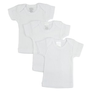 Bambini 055NB Bambini White Short Sleeve Lap Tee