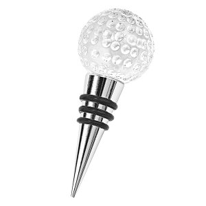 Homeroots.co 375771 Hand Crafted Crystal Golf Ball Bottle Stopper