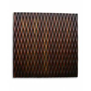 Homeroots.co 274798 1 X 36 X 36 Brown, Metallic, Ridge - Wall Art