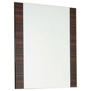 Homeroots.co 282616 45 Ebony Mdf  Glass  And Veneer Mirror