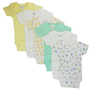 Bambini CS_004NB_005NB Bambini Boys' Printed Short Sleeve 6 Pack