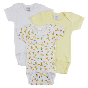 Bambini CS_0238M Bambini Short Sleeve One Piece 3 Pack