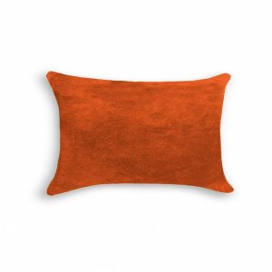 Homeroots.co 316870 12 X 20 X 5 Orange Cowhide - Pillow