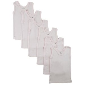 Bambini 03466L Bambini Pink Tank Top 6 Pack