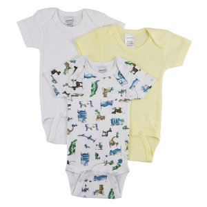 Bambini CS_0246M Bambini Short Sleeve One Piece 3 Pack