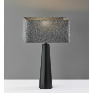 Homeroots.co 372825 Urban Edge Black Metal Table Lamp