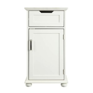 Homeroots.co 319125 16 X 13 X 30 White Alluring Cabinet