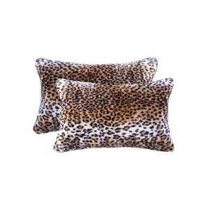 Homeroots.co 317198 12 X 20 X 5 Leopard Faux - Pillow 2-pack