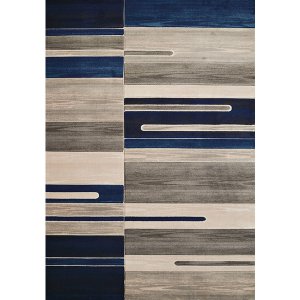 Homeroots.co 368601 22 X 32 Denimpolypropylene Accent Rug