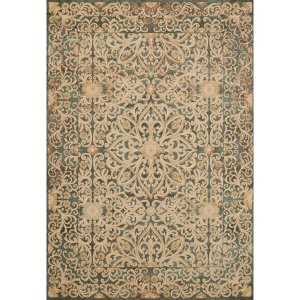 Homeroots.co 370192 22 X 36 Seafoam Polyester  Olefin Accent Rug