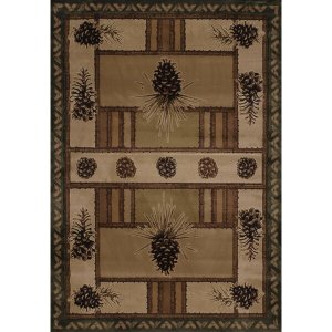 Homeroots.co 369083 31 X 50 Beige Polypropylene Mat Rug