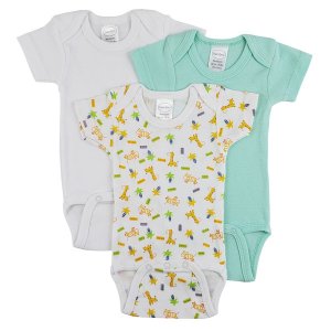 Bambini CS_0244M Bambini Short Sleeve One Piece 3 Pack