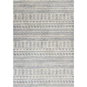 Homeroots.co 353522 3' X 5' Ivory Geometric Pattern Area Rug