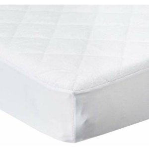 Homeroots.co 248206 9 Waterproof Bamboo Terry Crib Mattress Pad Liner 