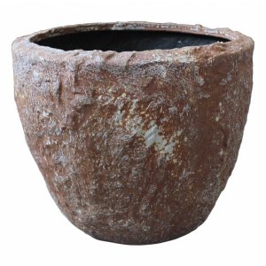 Homeroots.co 274805 1 X 21 X 17 Rocky Round  Tall Planter