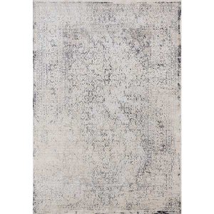 Homeroots.co 371199 19 X 36 Bone Polyester Accent Rug