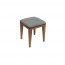 Homeroots.co 373071 Gray And Natural Acacia Wood Stool