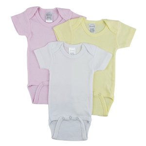 Bambini CS_0239L Bambini Short Sleeve One Piece 3 Pack