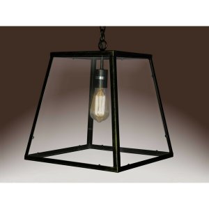 Homeroots.co 246144 Lucy 1-light Black Edison Lamp With Bulb