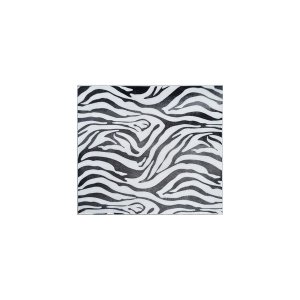 Homeroots.co 375919 Small Iron Faux Zebra Skin Wall Tile