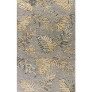 Homeroots.co 353976 30 X 50 Wool Grey Area Rug