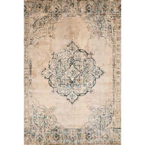 Homeroots.co 369452 22 X 36 Parchment Olefin  Polyester Accent Rug