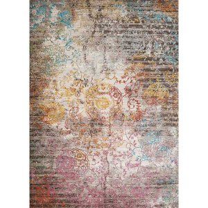 Homeroots.co 370921 22 X 36 Multicolor Olefin  Polyester Accent Rug