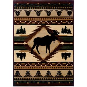 Homeroots.co 369063 31 X 50 Toffee Polypropylene Mat Rug