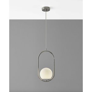 Homeroots.co 372757 Hanging Globe Light In Loop Pendant