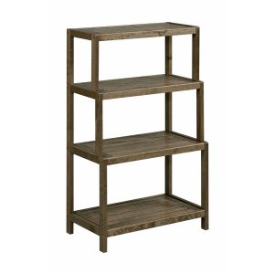 Homeroots.co 380029 37 Bookcase With 4 Shelves In Antique Chestnut