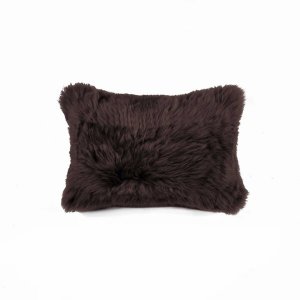 Homeroots.co 316969 Rectangular Soft Chocolate Natural Sheepskin Fur L