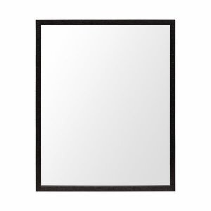 Homeroots.co 380073 Rectangle Espresso Accent Mirror With Lakeside Des