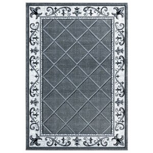 Homeroots.co 367377 31 X 50 Grey Olefin  Polypropylene Mat Rug