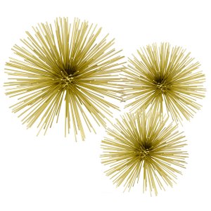 Homeroots.co 354740 10 Antique Gold Finish Large Urchin Sphere