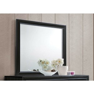 Homeroots.co 374223 47 X 1 X 36 Black Glass Mirror