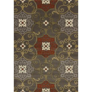 Homeroots.co 368551 22 X 32 Grey Polypropylene Accent Rug