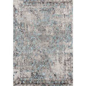 Homeroots.co 371157 19 X 36 Turquoise Polyester Accent Rug