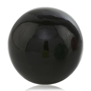 Homeroots.co 354718 3 Black Enameled Aluminum Decorative Sphere