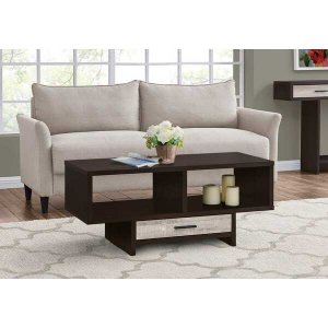 Homeroots.co 332962 18 Cappuccino Particle Board And Mdf Coffee Table 