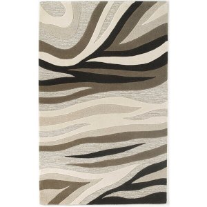 Homeroots.co 353538 2'x4' Wool Natural Sandstorm Accent Rug