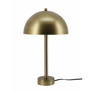 Homeroots.co 373046 Modern Umbrella Style Antique Brass Table Lamp