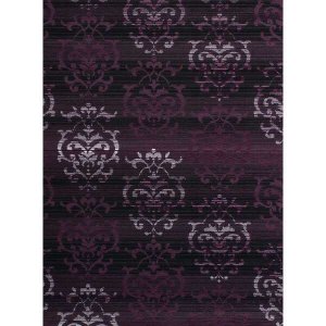 Homeroots.co 368846 33 X 39 Plum Polypropyelene Accent Rug