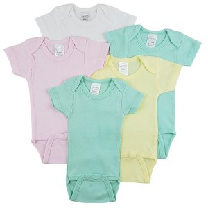 Bambini CS_0275M Bambini Short Sleeve One Piece 5 Pack